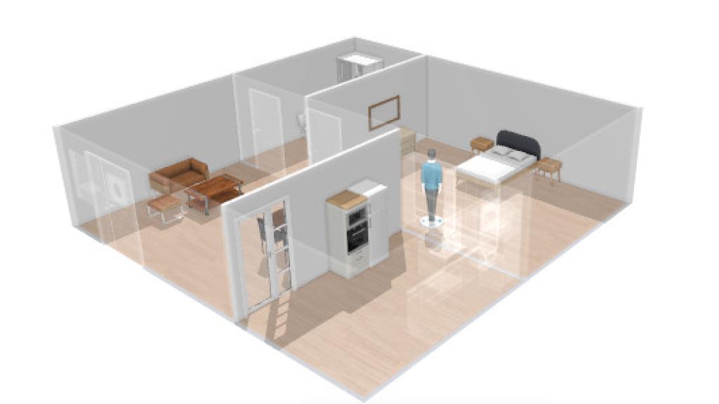Reconstrucción del apartamento según los testimonios.