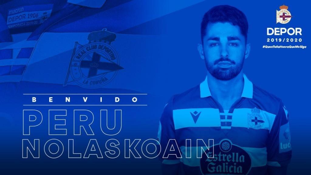Oficial: Nolaskoain, nuevo jugador del Deportivo