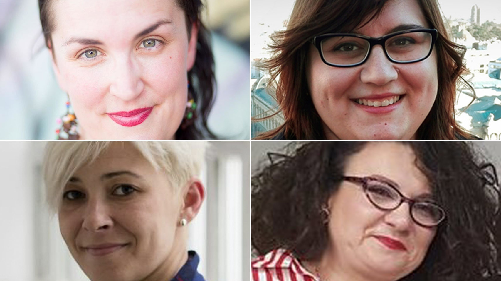 De izquierda a derecha y de arriba a abajo, Pamela, Marina, Patricia y Minerva