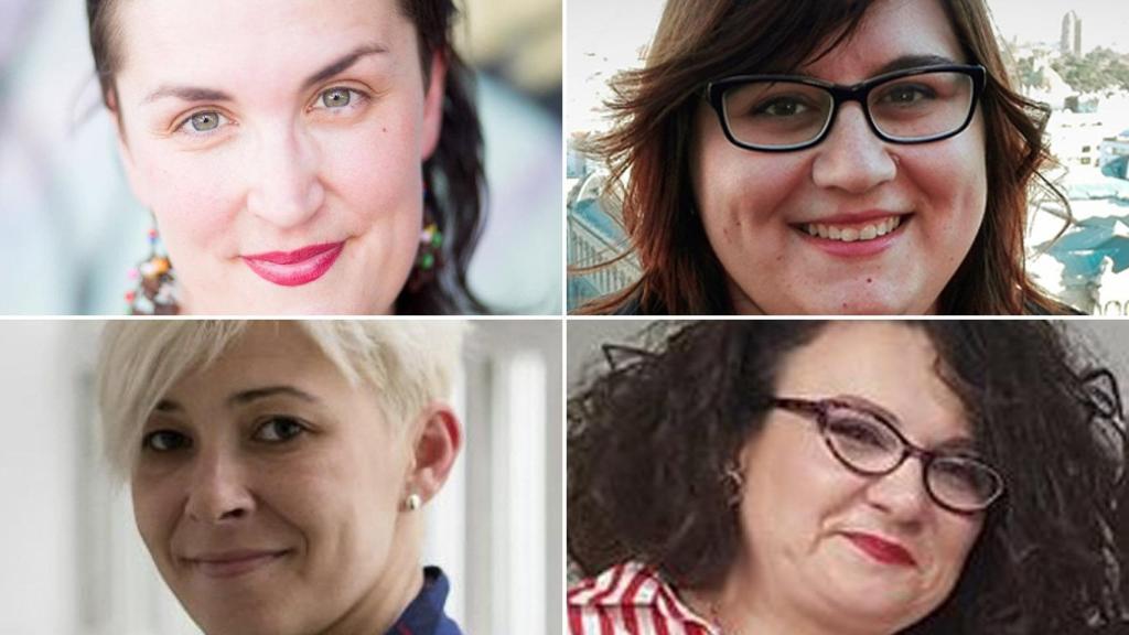 De izquierda a derecha y de arriba a abajo, Pamela, Marina, Patricia y Minerva