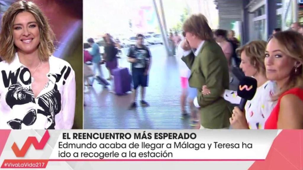 Teresa Campos y Edmundo Arrocet en Málaga.