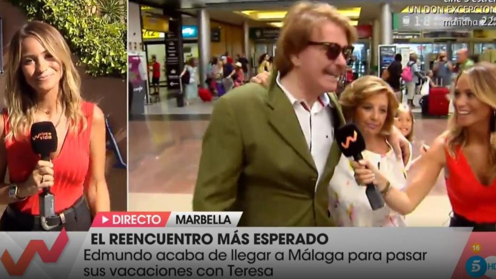 María Teresa Campos y su pareja se reencuentran tras dos meses separados.