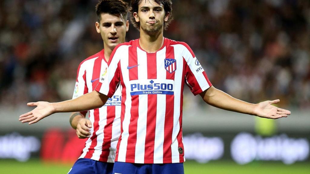 Joao Félix celebra un gol contra la Juventus. Foto: Twitter (@Atleti)