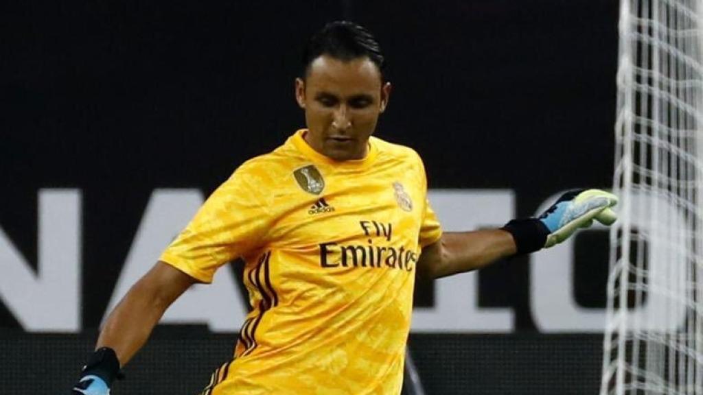 Keylor Navas durante un partido del Real Madrid. Foto: Twitter (@NavasKeylor)