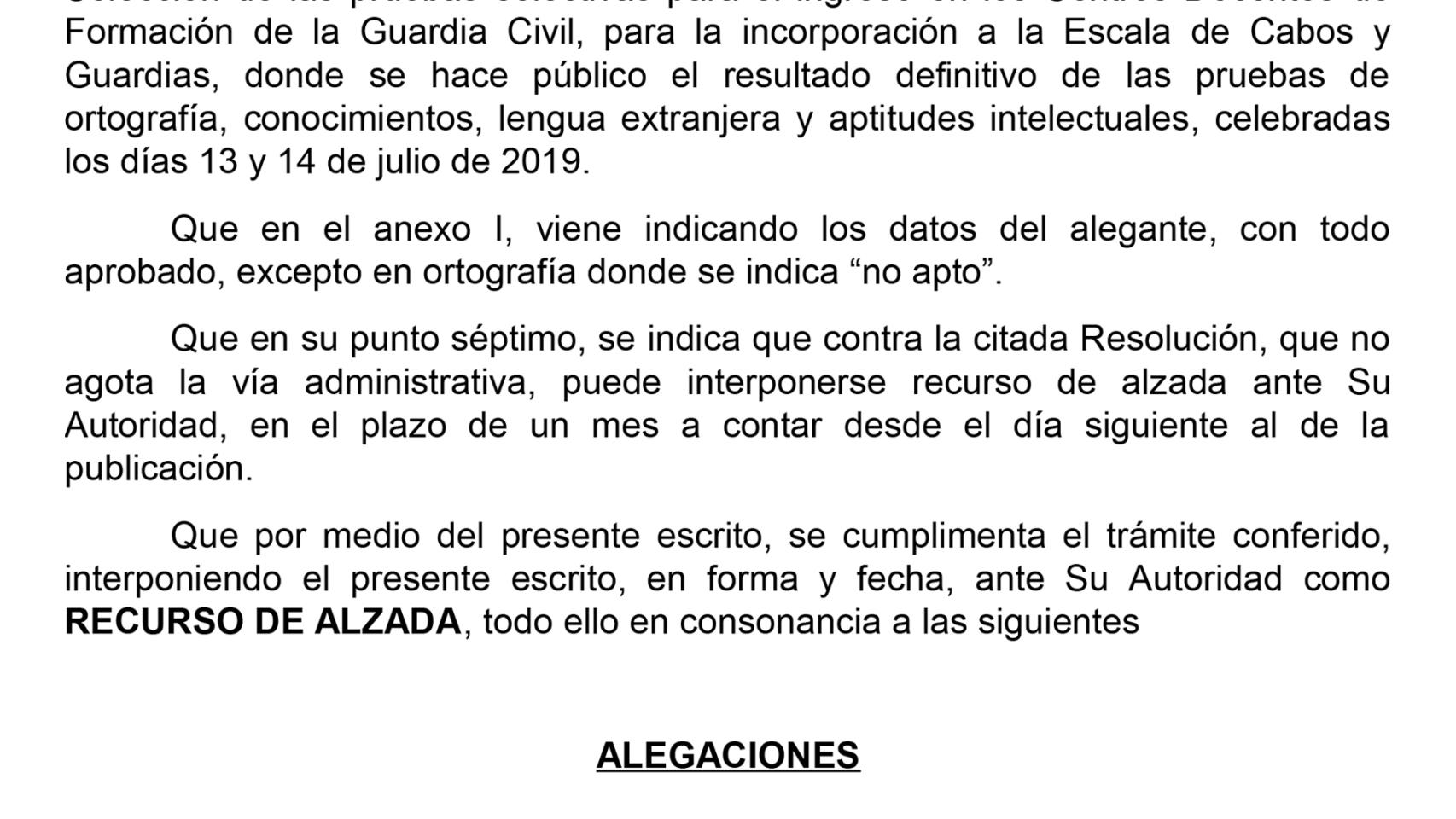 El recurso de alzada de 'Fleki' para impugnar el examen de ortografía