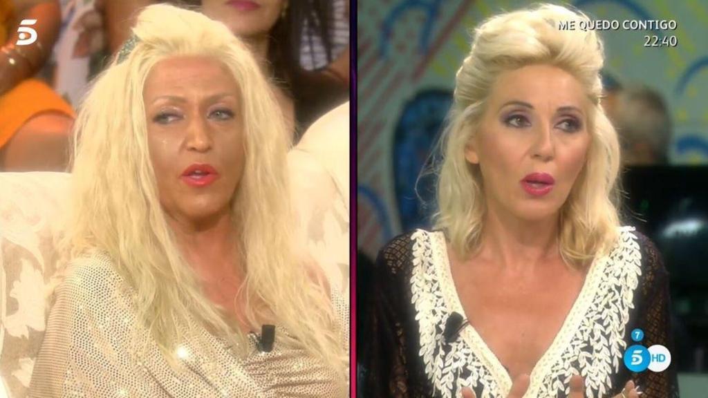Lydia Lozano y Ania Iglesias, en mitad de su pelea en 'Sálvame Marbella'.