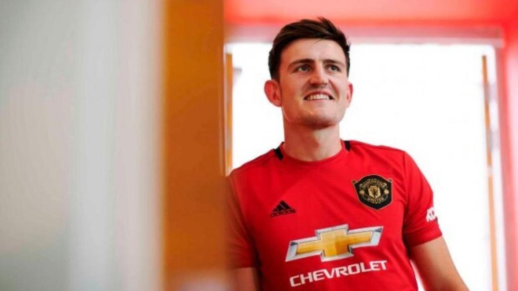 Harry Maguire, con la camiseta del Manchester United