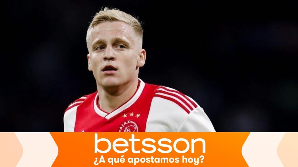 Van de Beek, en un partido del Ajax de Ámsterdam