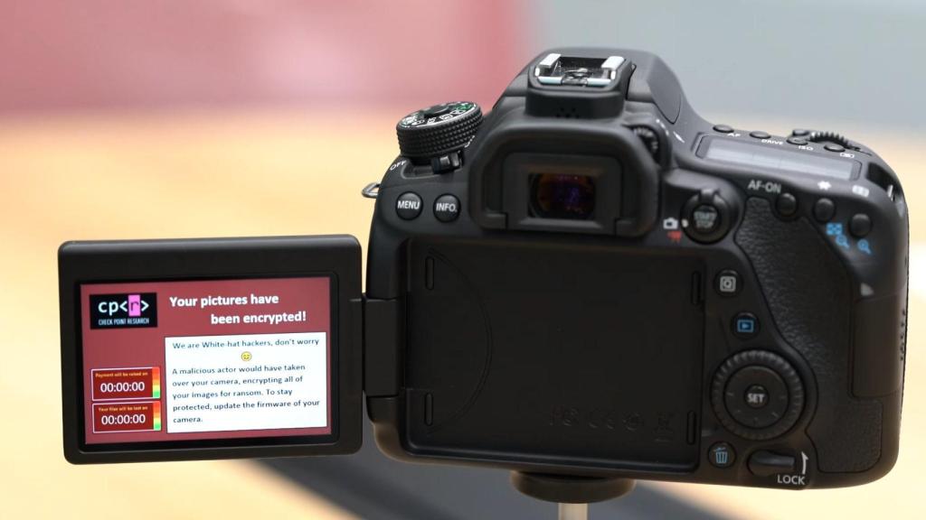 Cámara Canon con ransomware