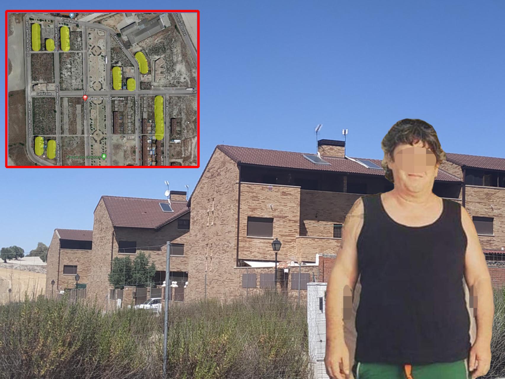 Más de la mitad de las casas de la urbanización han sido ocupadas. El mapa señala las zonas afectadas.