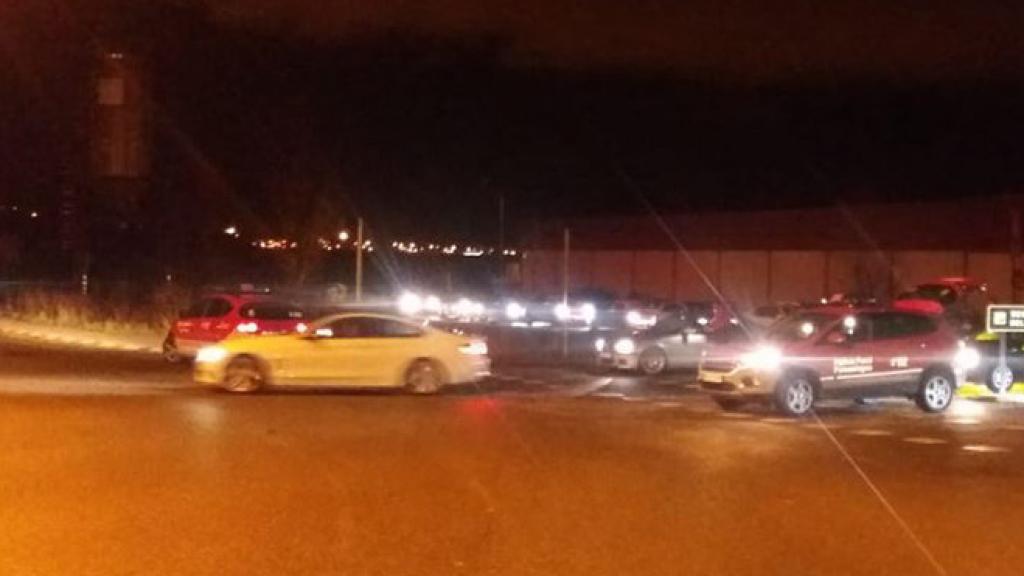 En el polígono de Tajonar son frecuentes las carreras ilegales.