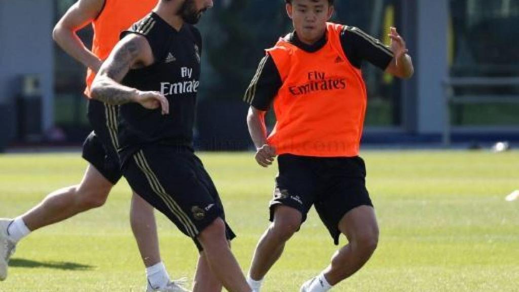 Kubo e Isco se ejercitan de cara al Celta de Vigo