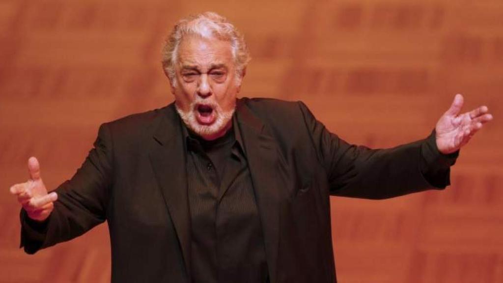 Plácido Domingo durante un concierto.