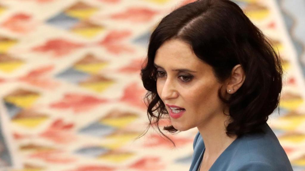 Ayuso durante su discurso de investidura