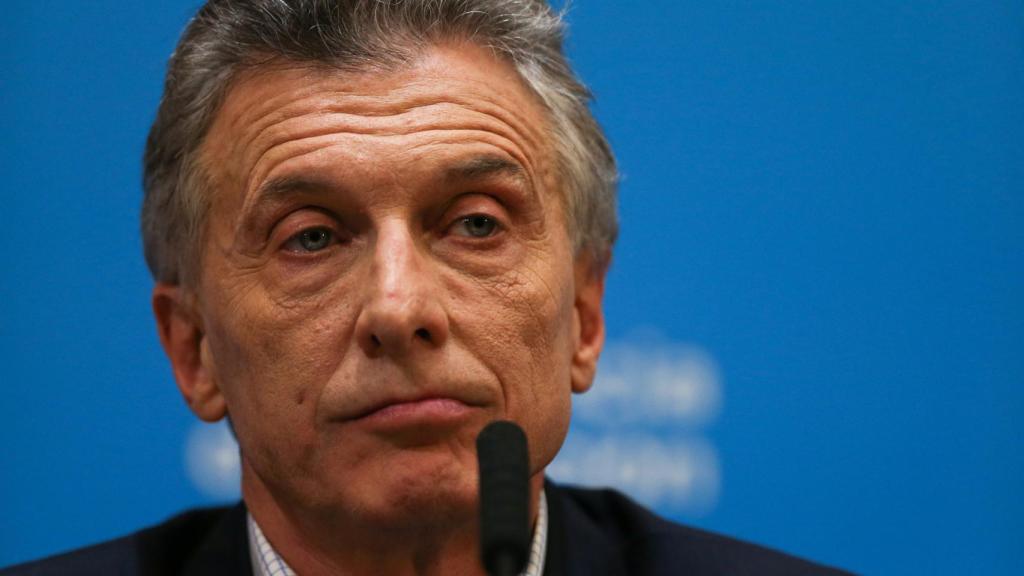 Macri durante su comparecencia