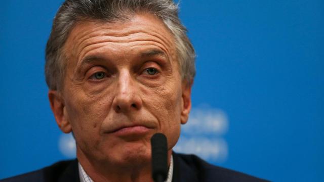 Macri durante su comparecencia