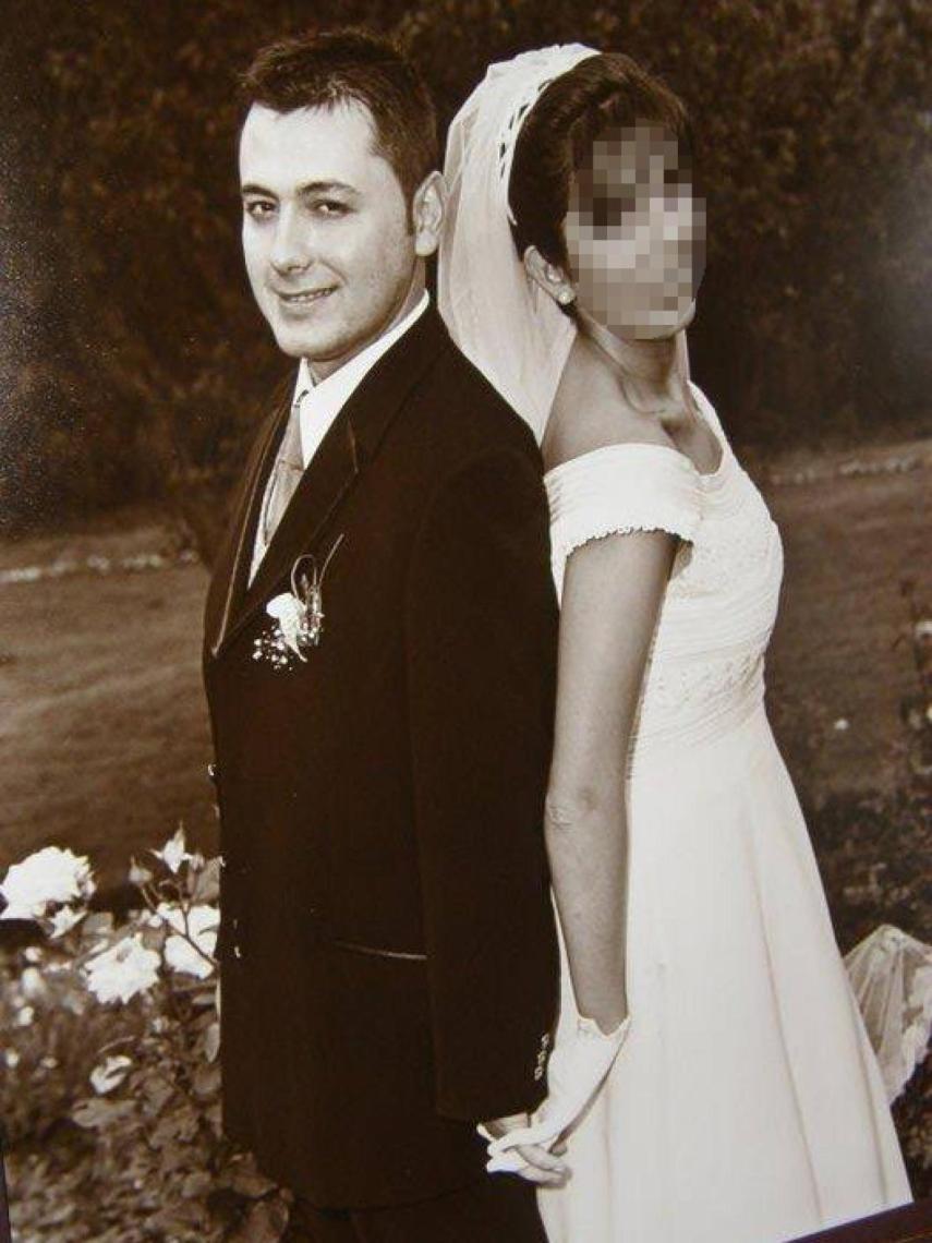 Pedro y Katia, en el día de su boda.