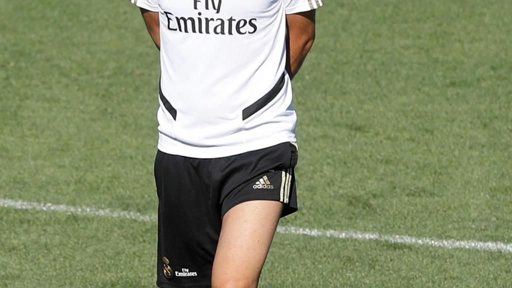 Zidane dirige el entrenamiento del Real Madrid