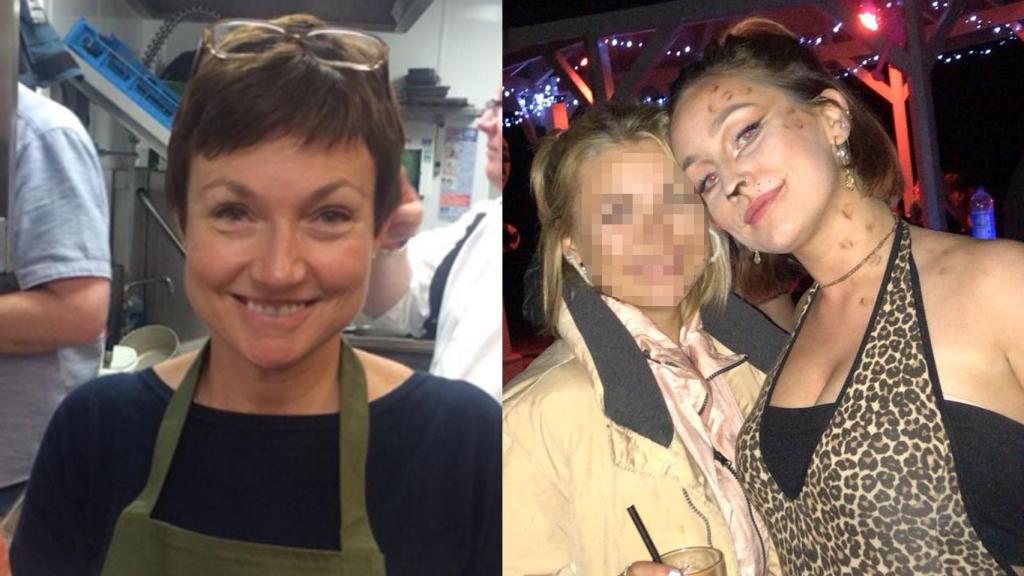 Rachel Clacher, a la derecha, y Josie, la fallecida, a la izquierda.