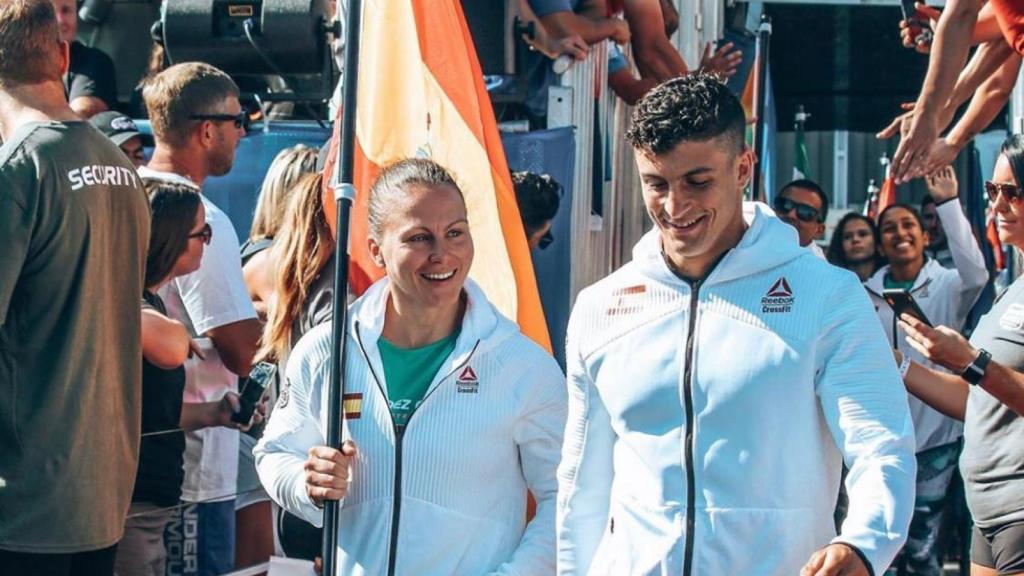 Sara Alicia Fernández y Alex Anasagasti, durante los pasados CrossFit Games
