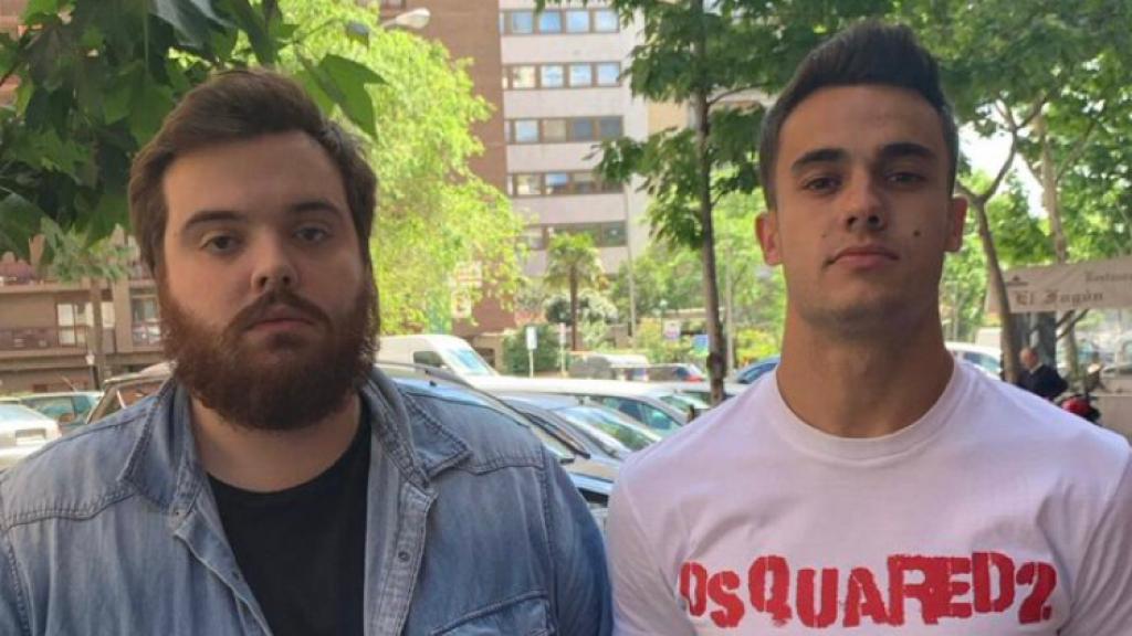 Ibai y Reguilón. Foto: Twitter (@LVPibai)