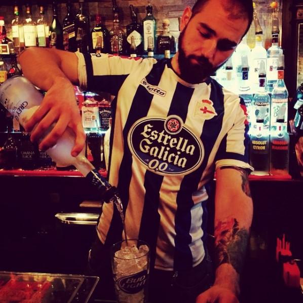 Ángel Lestón, presidente de la peña y dueño del bar Casa d’Paco, en Nueva Jersey.