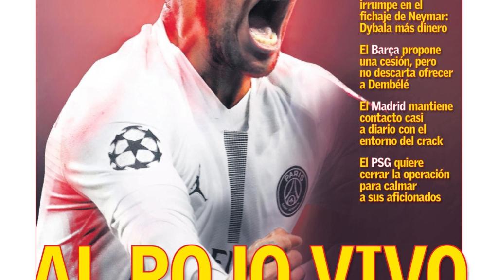 La portada del diario AS (20/08/2019)