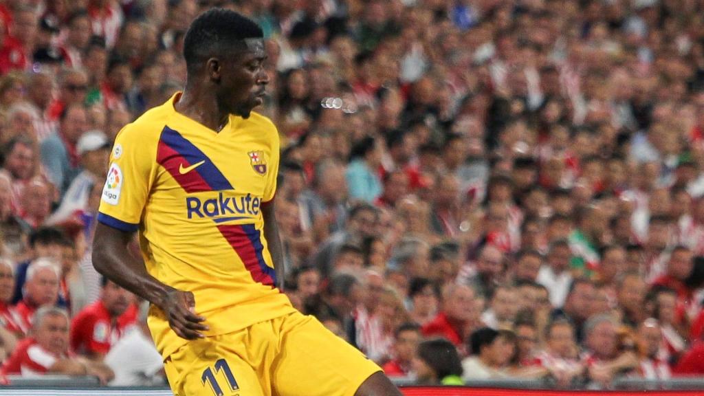Dembélé, en el partido contra el Athletic