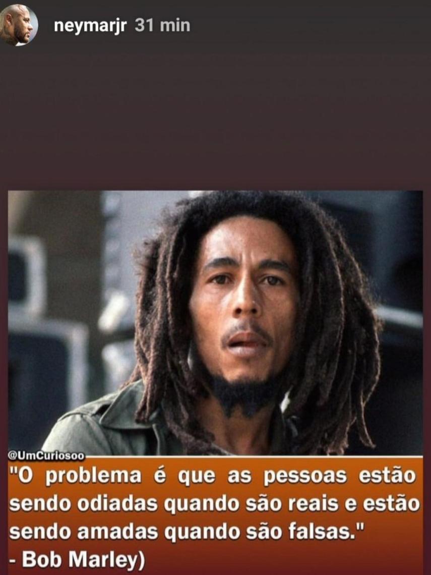 Publicación de Neymar en Instagram