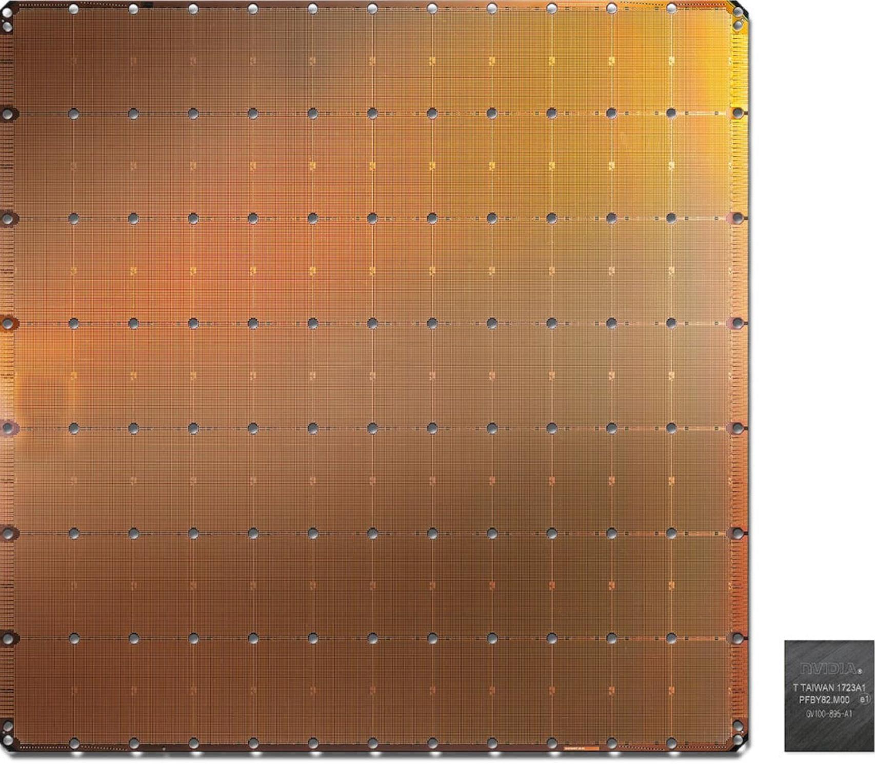 Comparación del Wafer Scale Engine con un chip normal
