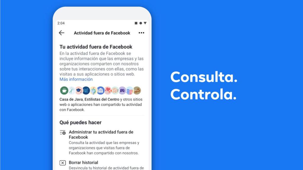 Actividad fuera de Facebook