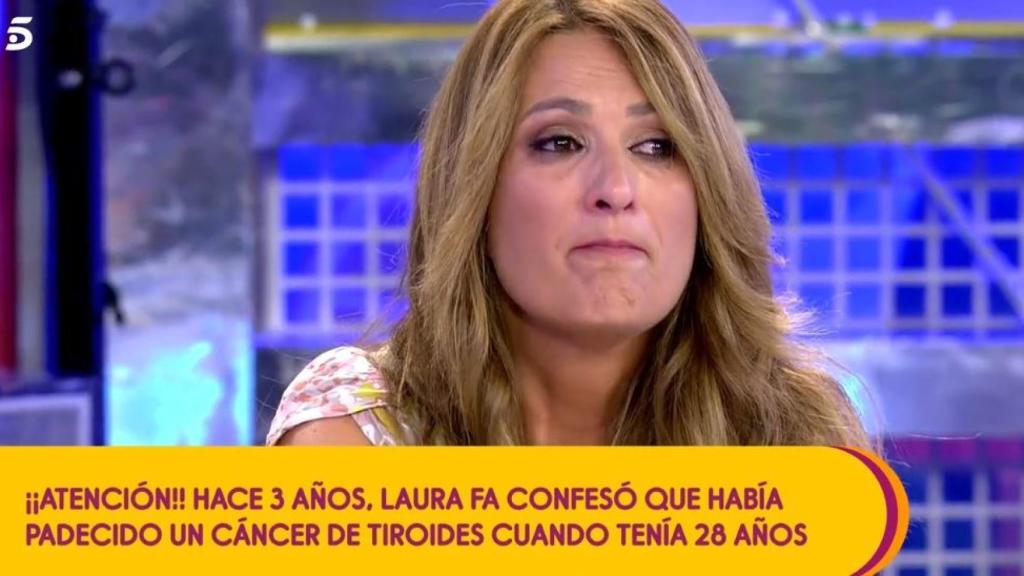 Laura Fa se ha emocionado al hablar del cáncer de tiroides que le detectaron con 28 años de edad.