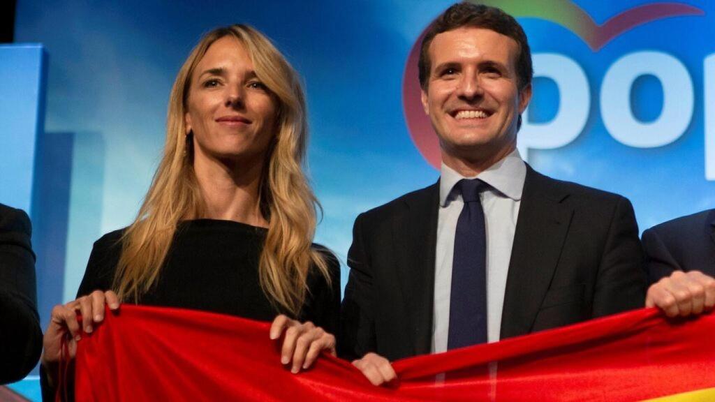 Pablo Casado y Cayetana Álvarez de Toledo, durante un acto del Partido Popular.