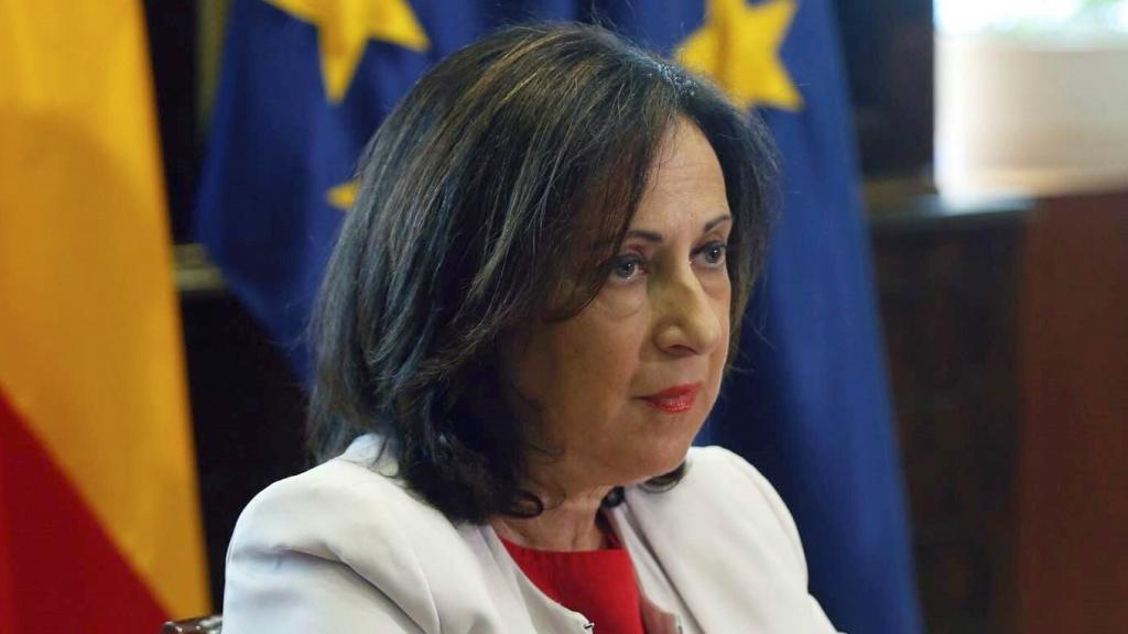 Margarita Robles, en el encuentro celebrado este jueves con jefes de misiones internacionales.