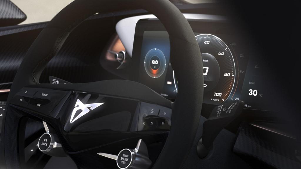 Interior del Cupra 100% electrico
