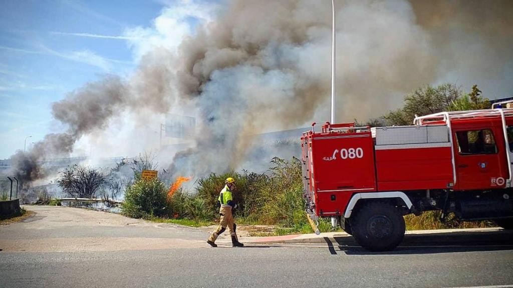 Las llamas llegaron cerca de la Tercera Ronda