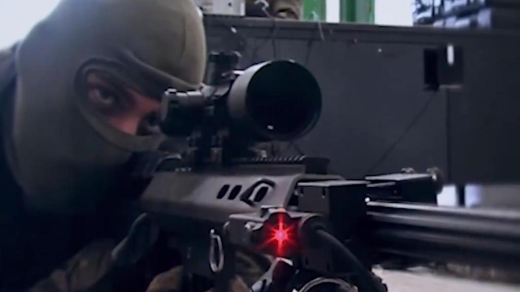 Tirador de precisión del Ejército de Tierra.