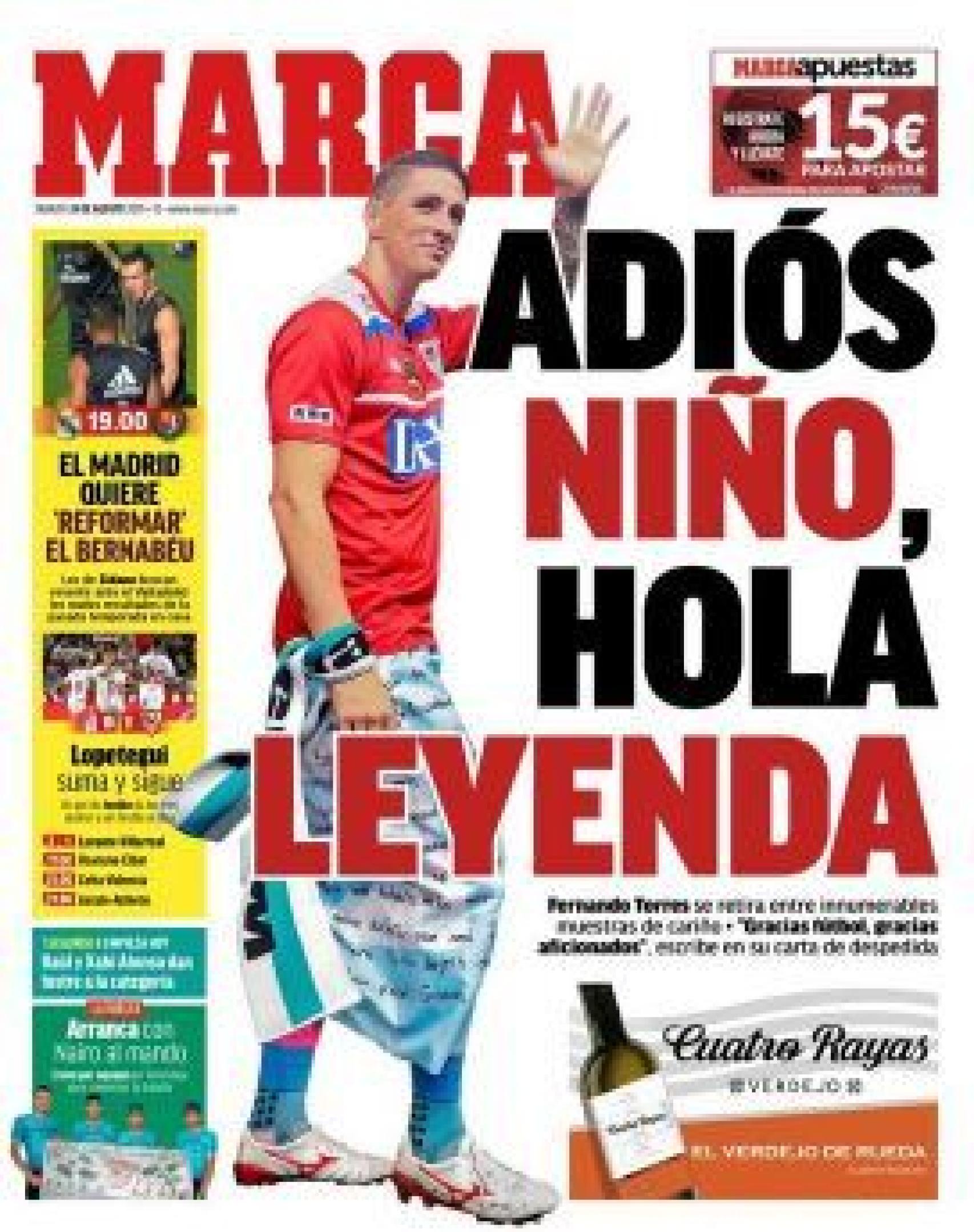 Portada del diario Marca 24/08/2019