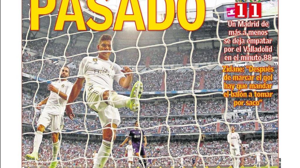 La portada del diario AS (25/08/2019)