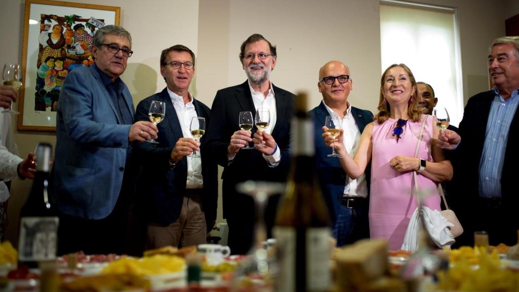 Mariano Rajoy en la romería de la Vendimia de Leiro (Ourense)