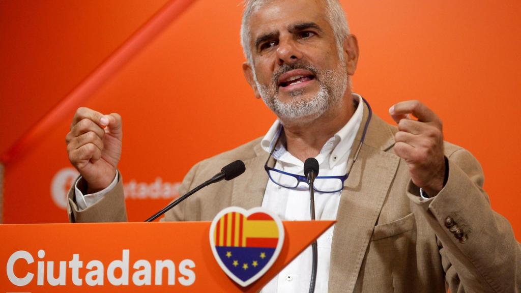 El presidente de Cs en el Parlament, Carlos Carrizosa, en una imagen de archivo.