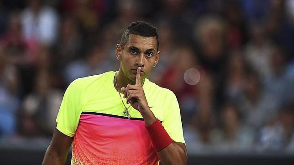 Kyrgios durante un partido