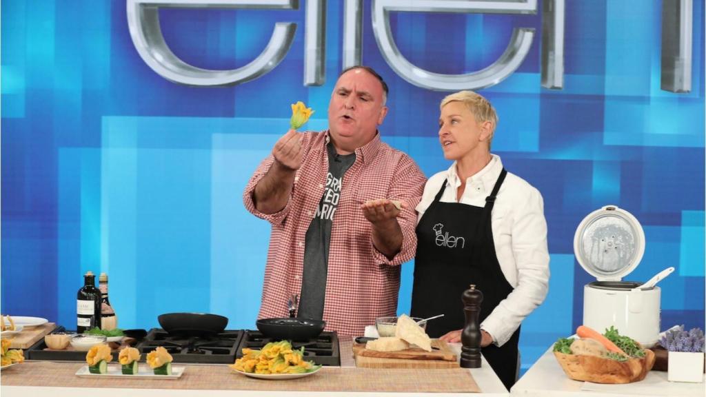 José Andrés ha visitado varias veces el programa 'The Ellen DeGeneres Show'.