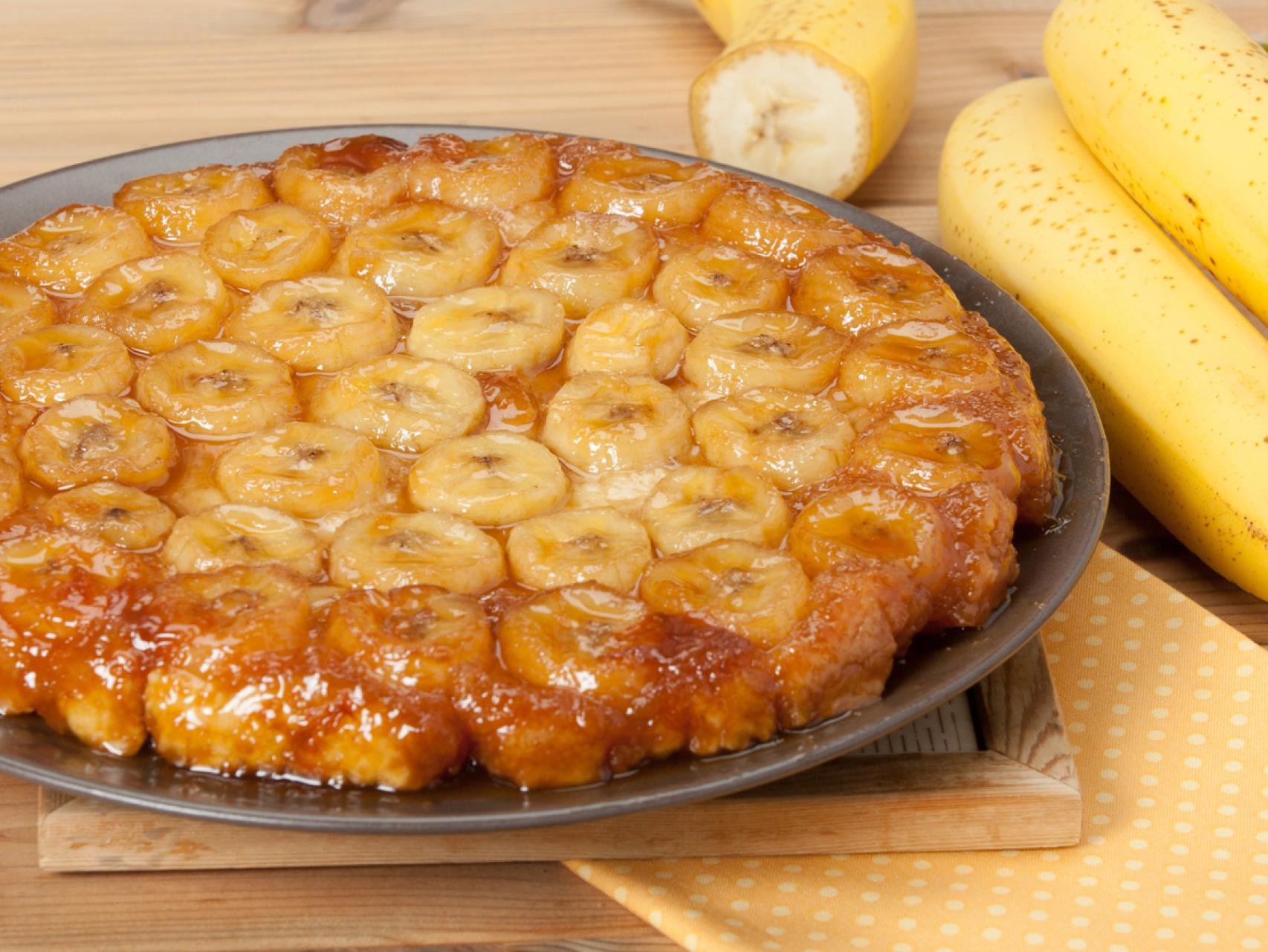 Tarta Tatin de plátano, receta de postre fácil y barato