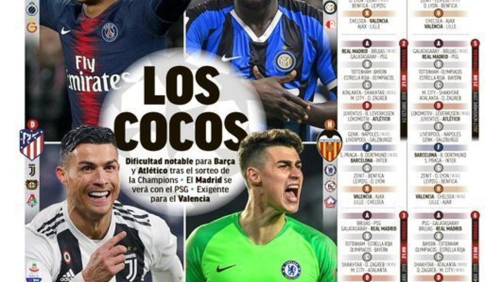 La portada del diario MARCA (30/08/2019)