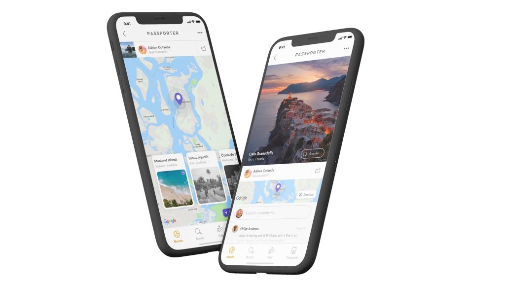 La aplicación de Passporter.