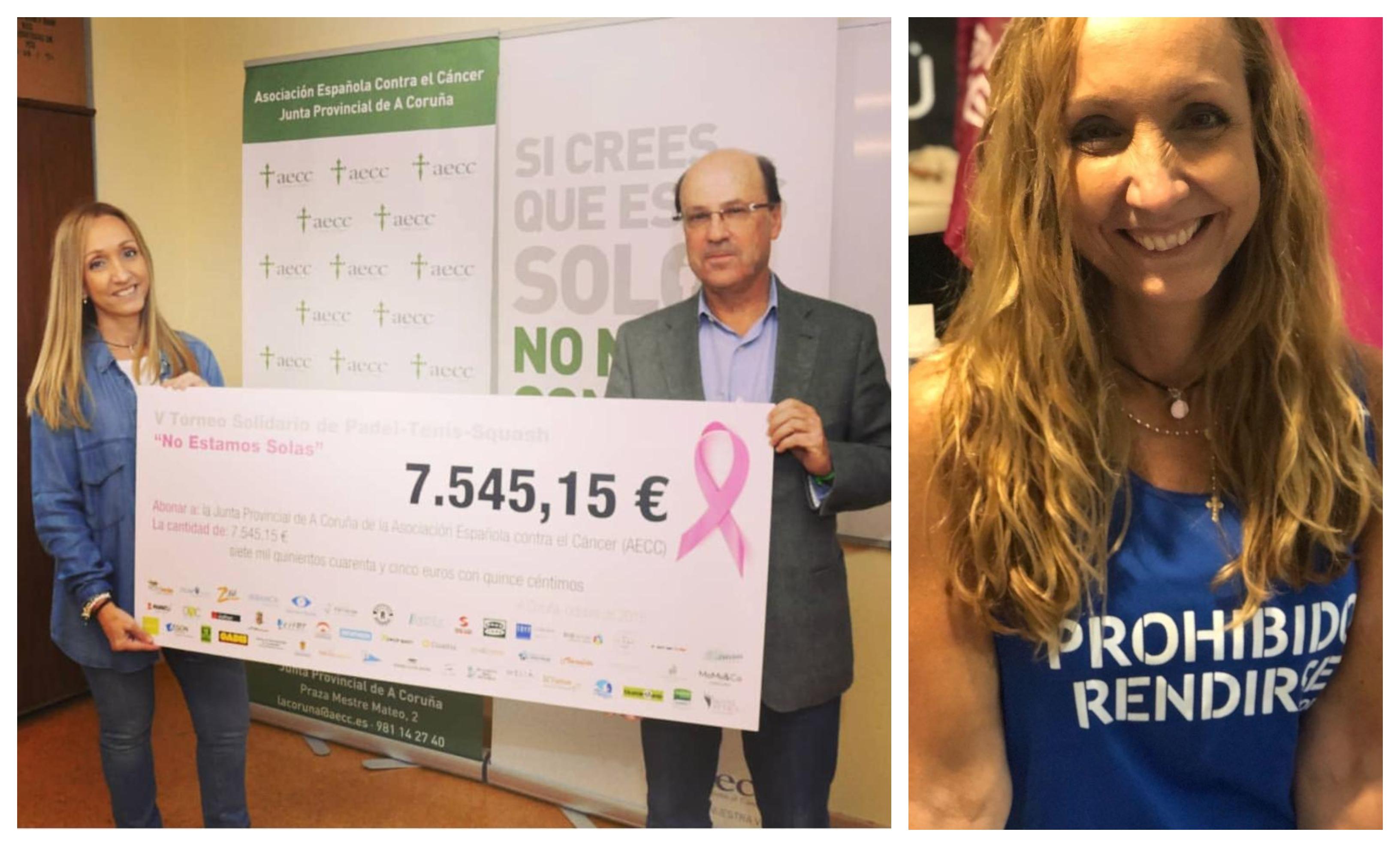 El cheque con los fondos recaudados el pasado año y el mensaje que Marta quiere transmitir Prohibido rendirse