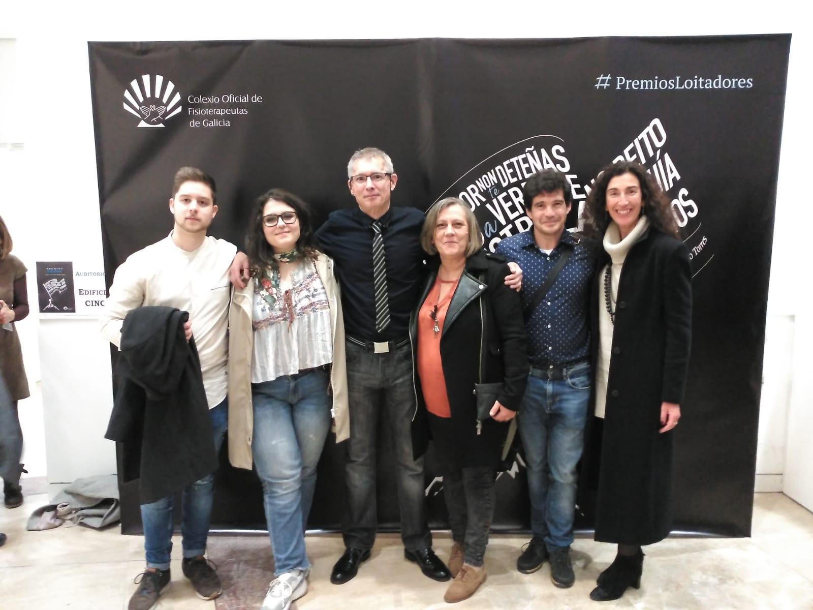 Hace unos meses le entregaron uno de los Premios Loitadores del Colegio de Fisioterapeutas