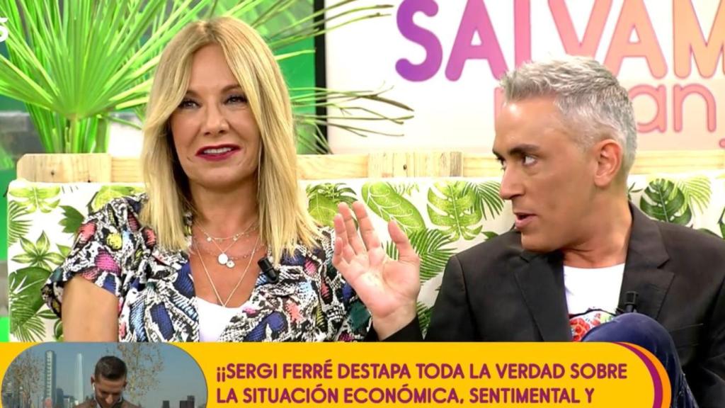 Belén Rodríguez junto a Kiko antes de saltar la guerra.