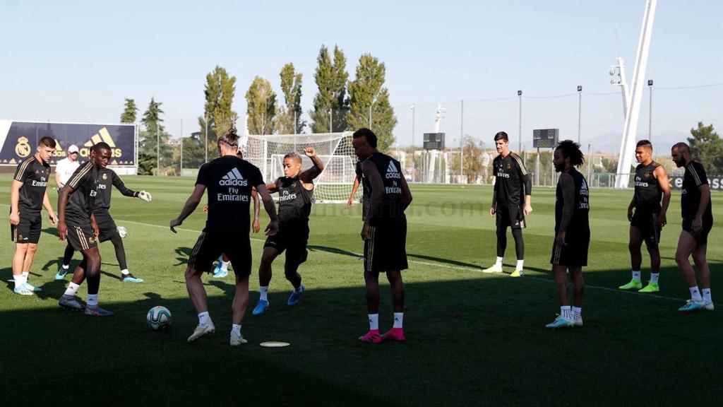 Entrenamiento del Real Madrid.